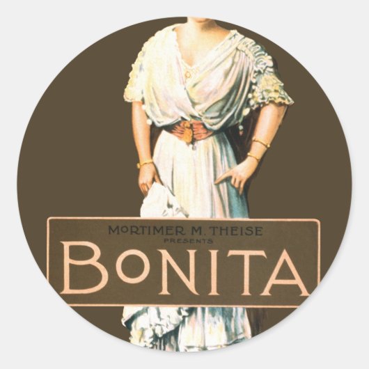 bonita ronde sticker (Voorkant)