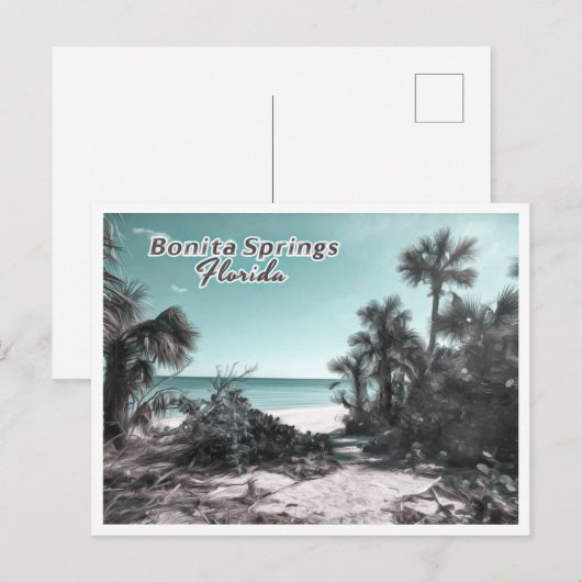 BONITA SPRINGS FLORIDA BRIEFKAART (Voorkant / Achterkant)