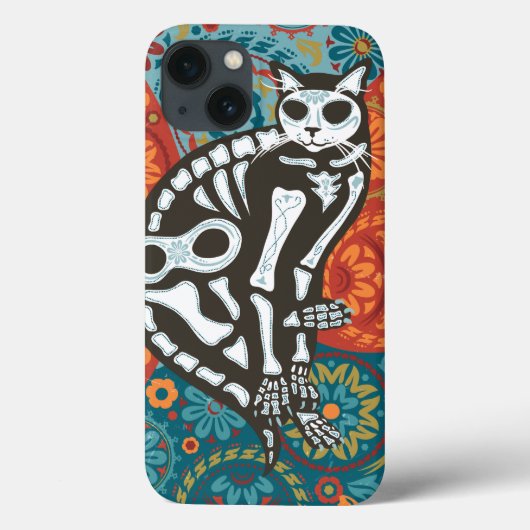 Bonito Joe Dia de los Muertos iPhone Case (Achterkant)