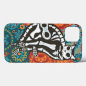 Bonito Joe Dia de los Muertos iPhone Case (Achterkant (horizontaal))