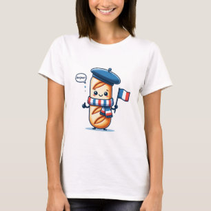 Bonjour Baguette - Charmant Frans thema T-shirt