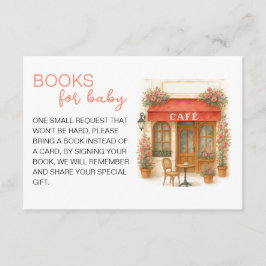 Bonjour Bebe Baby Shower Boeken voor baby Informatiekaartje