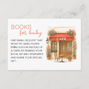 Bonjour Bebe Baby Shower Boeken voor baby Informatiekaartje