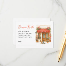 Bonjour Bebe Baby Shower Diaper Raffle Informatiekaartje