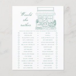 Bonjour Bebe Baby shower Would she rather