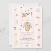 Bonjour Bébé Baguettes Layettes Frans Baby shower Kaart (Voorkant)