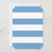 Bonjour Bebe Blue Beret Eiffel Tower Baby shower Kaart (Achterkant)