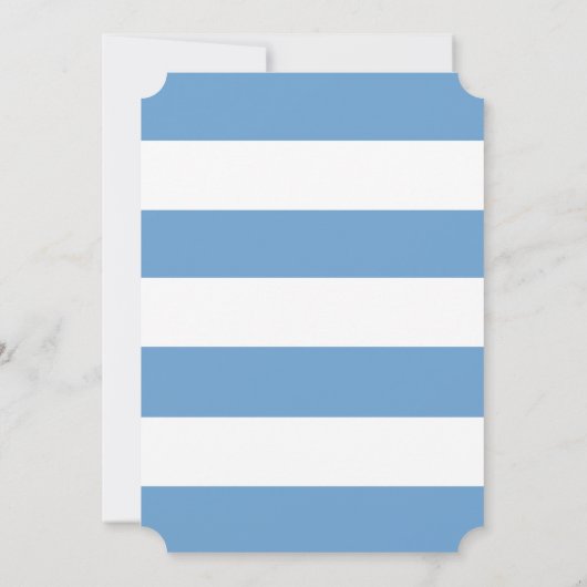 Bonjour Bebe Blue Beret Eiffel Tower Baby shower Kaart (Achterkant)