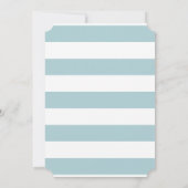 Bonjour Bebe Blue Beret Simple Boy Baby shower Kaart (Achterkant)