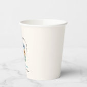 Bonjour Bébé Blue Macarons & Milk Boy Baby Shower Papieren Bekers (Links)