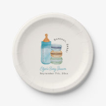 Bonjour Bébé Blue Macarons & Milk Boy Baby Shower