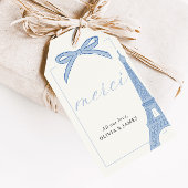 Bonjour Bébé Blue Paris Eiffel Baby shower Cadeaulabel