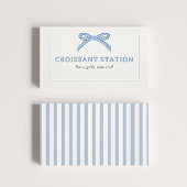 Bonjour Bébé Blue Paris Eiffel Baby shower Plaatskaartje