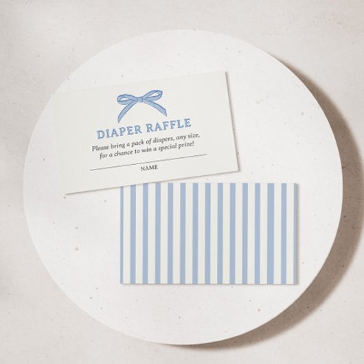 Bonjour Bébé Blue Paris Eiffel Diaper Raffle Informatiekaartje