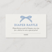 Bonjour Bébé Blue Paris Eiffel Diaper Raffle Informatiekaartje (Voorkant)
