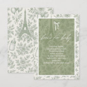 Bonjour Bebe Boeken voor Baby Sage Green French Jo Informatiekaartje (Voorkant / Achterkant)