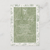 Bonjour Bebe Boeken voor Baby Sage Green French Jo Informatiekaartje (Voorkant)