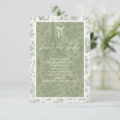 Bonjour Bebe Boeken voor Baby Sage Green French Jo Informatiekaartje (Staand voorkant)