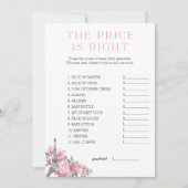 Bonjour Bebe | De prijs is het juiste Baby shower  Kaart (Voorkant)