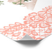 Bonjour Bebe Eiffel Tower Paris Baby shower Poster (Hoek)