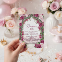 Bonjour Bebe eiffeltoren Franse chic baby shower