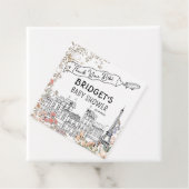 Bonjour Bebe Frans Genderneutraal Baby shower Bedankjes Labels (In situ)