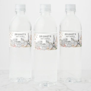 Bonjour Bebe Frans Genderneutraal Baby shower Waterfles Etiket