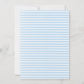 Bonjour Bebe Frans Paris Giraffe Blauw Baby shower Kaart (Achterkant)