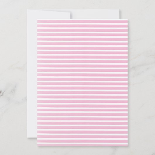 Bonjour Bebe Frans Paris Roze Giraffe Baby shower Kaart (Achterkant)