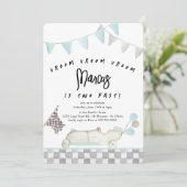 Bonjour Bebe Frans Pinguïn Neutraal Baby shower I Kaart (Staand voorkant)