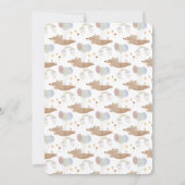 Bonjour Bebe Frans Pinguïn Neutraal Baby shower Kaart (Achterkant)