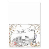 Bonjour Bebe Franse Gender Baby shower Place Card Kaart (Voorkant)