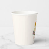 Bonjour Bébé Franse Macarons & Melk Baby shower Papieren Bekers (Rechts)