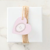 Bonjour Bebe Franse Patisserie Baby shower Roze Bedankjes Labels (In situ)