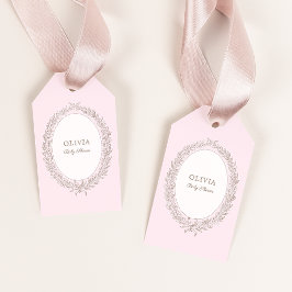Bonjour Bebe Franse Patisserie Baby shower Roze Cadeaulabel