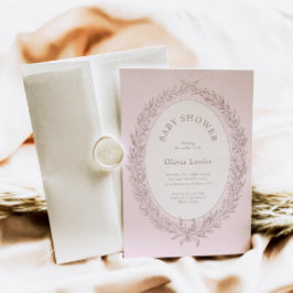 Bonjour Bebe Franse Patisserie Baby shower Roze Kaart