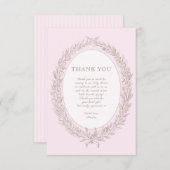 Bonjour Bebe Franse Patisserie Bedankkaart (Voorkant / Achterkant)