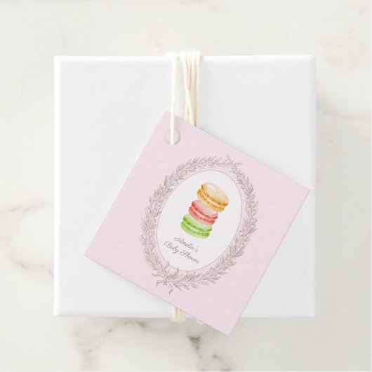 Bonjour Bebe Franse Patisserie Macaroons Bedankjes Labels (In situ)