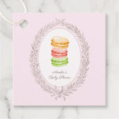 Bonjour Bebe Franse Patisserie Macaroons Bedankjes Labels (Voorkant)