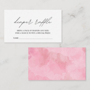 Bonjour Bebe French Baby shower Diaper Raffle Encl Informatiekaartje