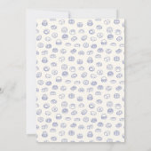 Bonjour Bebe French baby shower Kaart (Achterkant)