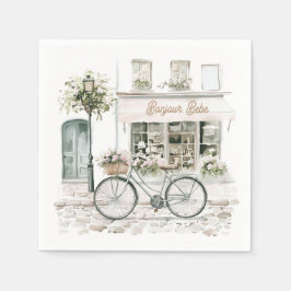 Bonjour Bebe French Baby shower Servet