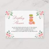 Bonjour Bebe French Cafe Bloemen Display Douche Informatiekaartje (Voorkant)