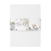 Bonjour Bebe French Gender Neutral Baby Shower Uitnodigingen Wikkel (Achterkant Voorbeeld)