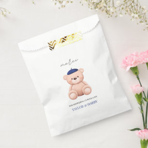 Bonjour Bebe French Waterverf Beer Baby shower Bedankzakje