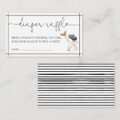 Bonjour Bebe Gender Neutral Diaper Raffle Informatiekaartje (Voorkant / Achterkant)