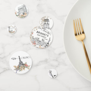 Bonjour Bebe Genderneutraal Baby shower Ballon Confetti