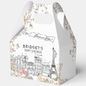 Bonjour Bebe Genderneutraal Baby shower Bedankdoosjes (Voorkant)