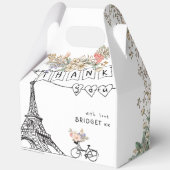 Bonjour Bebe Genderneutraal Baby shower Bedankdoosjes (Achterkant)