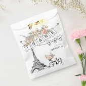 Bonjour Bebe Genderneutraal Baby shower Bedankzakje (Gezegeld)